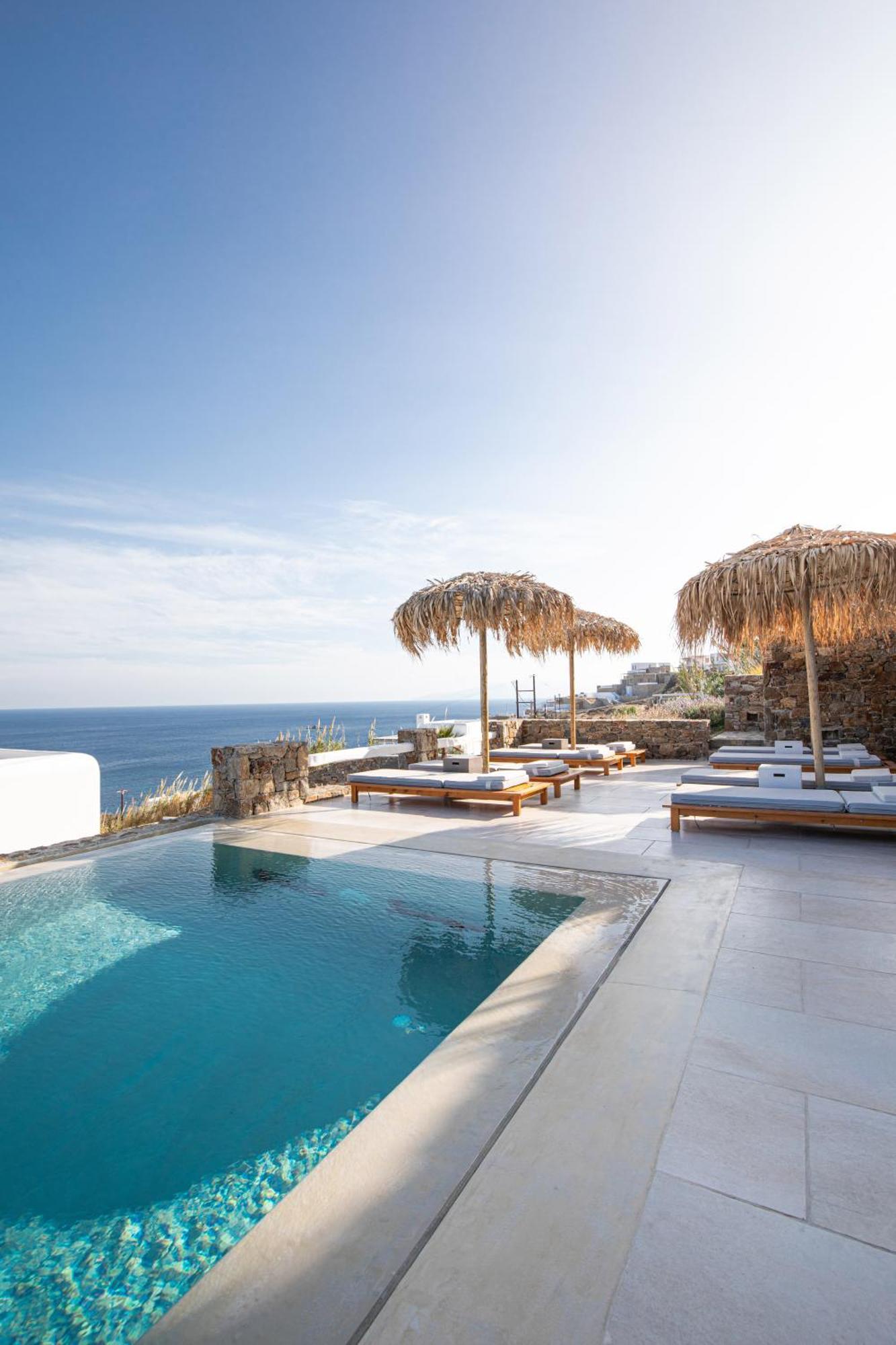 The Summit Of Mykonos Bed & Breakfast Кало Ливади Екстериор снимка